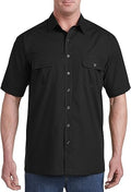 Men's Big and Tall Co-Pilot Sport Shirt | Point Collar, Short Sleeves, Button-Through Flap Chest Pockets